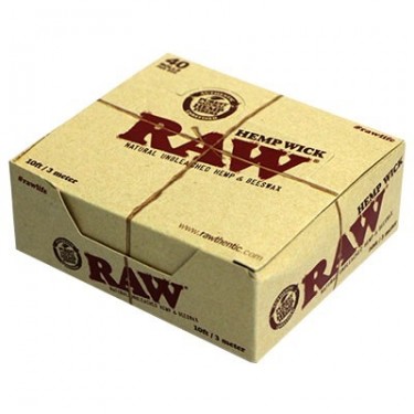 RAW Hemp Wick (mechas) - caja entera