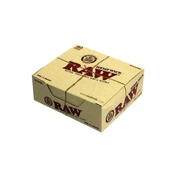 RAW Hemp Wick (mechas) - caja entera