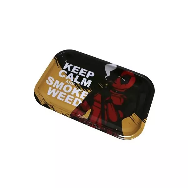 Bandejas Smoke Arsenal - Deadpool keep calm and smoke weed