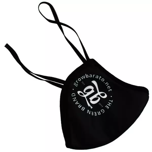 Mascarilla GB - Diseño de hojas, color negro