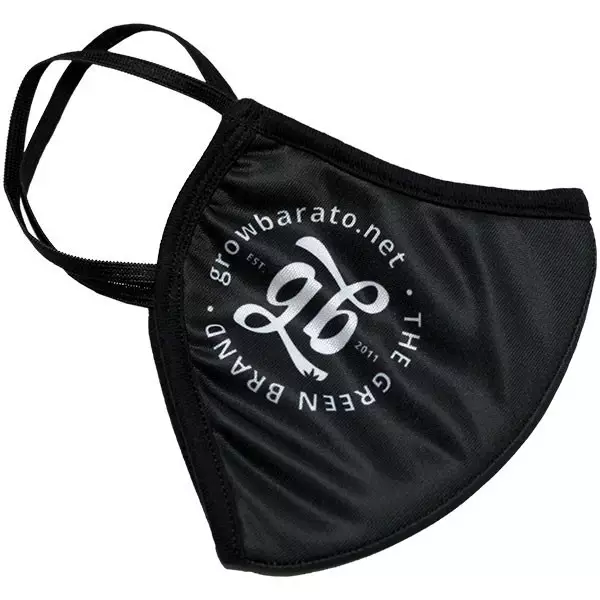 Mascarilla GB - Diseño de hojas, color negro