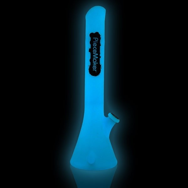 Blau leuchtender Kahuna Silikon-Bong