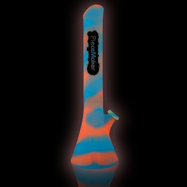 Blau-rosa leuchtender Kahuna Silikon-Bong