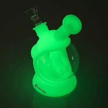 Fluoreszierender Silikonbong in Raumkapselform GB - GB The Green Brand