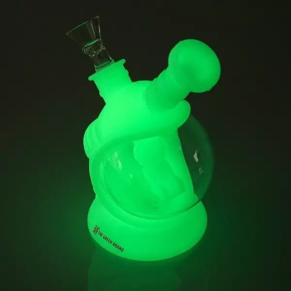 Fluoreszierender Silikonbong in Raumkapselform GB - GB The Green Brand