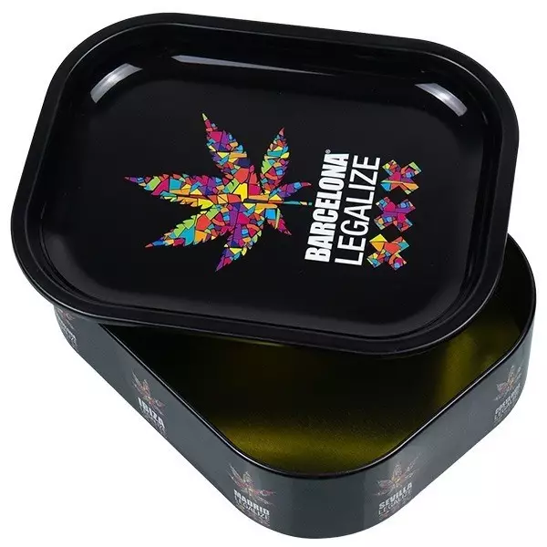 Sicht Caja De Metal Con Bandeja De Liar 'Legalize'