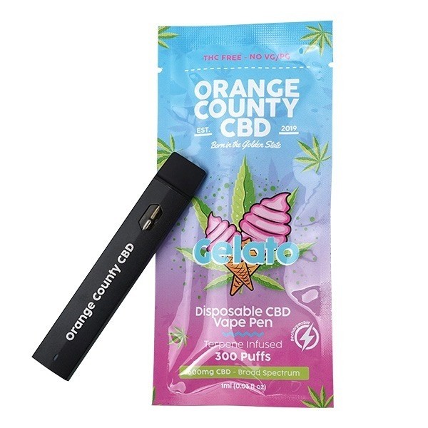 View Pod Desechable Orange County CBD Gelato