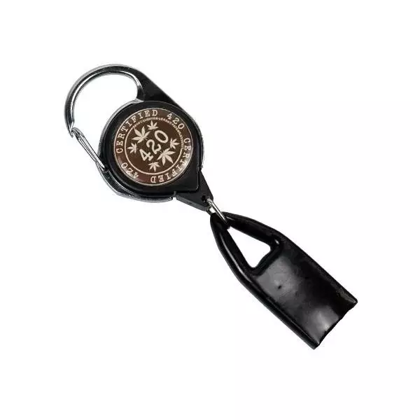 Ausziehbare Feuerzeughalterung Porta mechero extensible 420 portamecheros negro