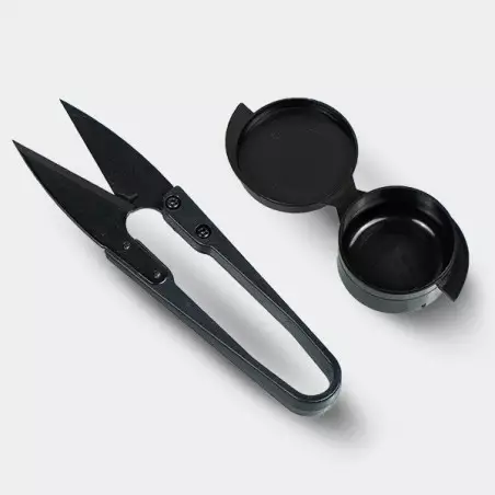 Mikrodosis-Set kleine Klemmschere und Silikonkanister