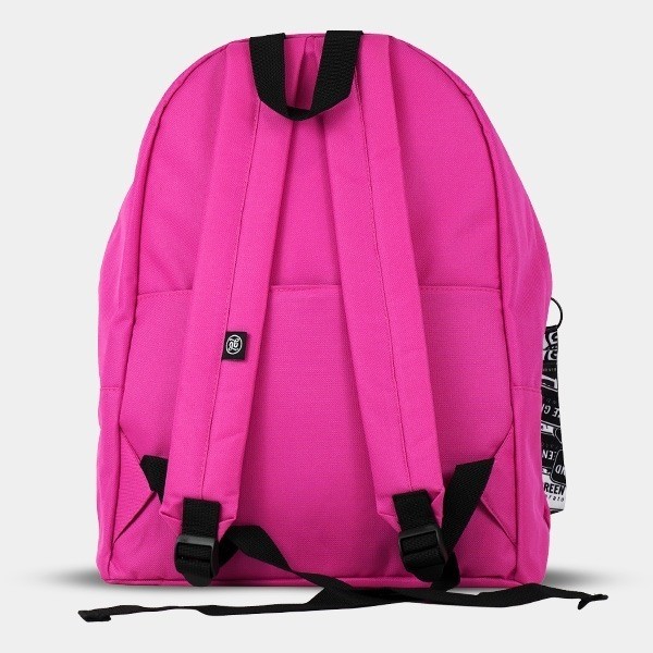 Rucksack mit GB-Schlüsselanhänger hinten rosa