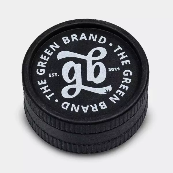 Grinder Biodegradable dos partes GB The Green Brand negro cerrado
