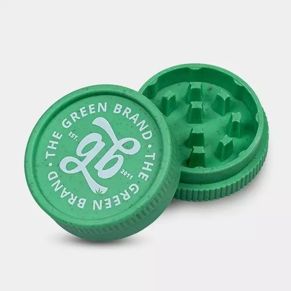 Grinder Biodegradable dos partes GB The Green Brand verde