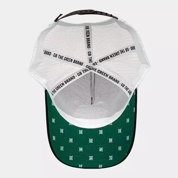 Gorra de Rejilla GB The Green Brand blanca interior
