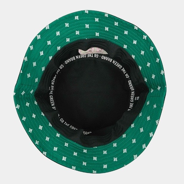 Sombrero Bucket GB The Green Brand negro interior