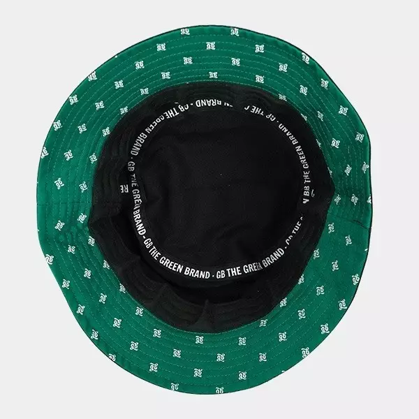 Sombrero Bucket GB The Green Brand negro interior