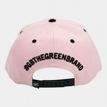 GB The Green Brand Flatcap, rosa, Rückseite