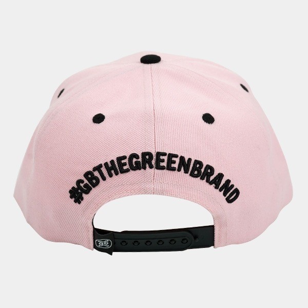 GB The Green Brand Flatcap, rosa, Rückseite