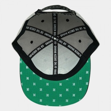 GB The Green Brand Flatcap, grau, innen