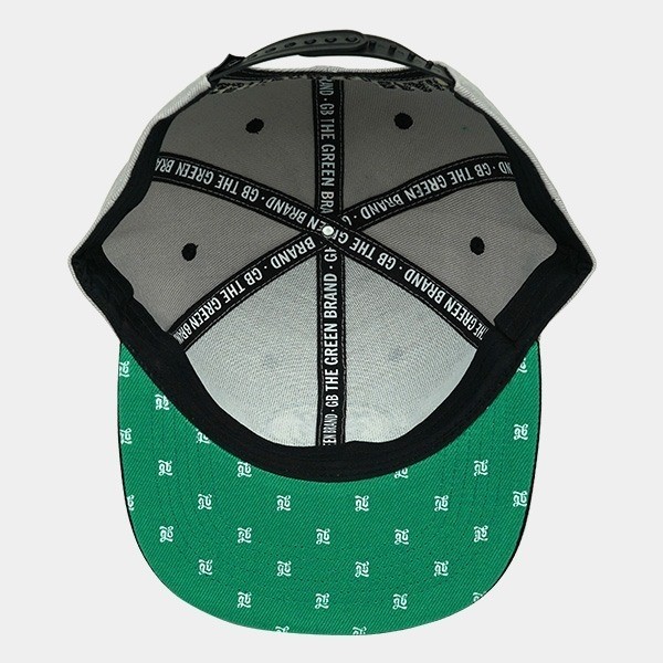 GB The Green Brand Flatcap, grau, innen