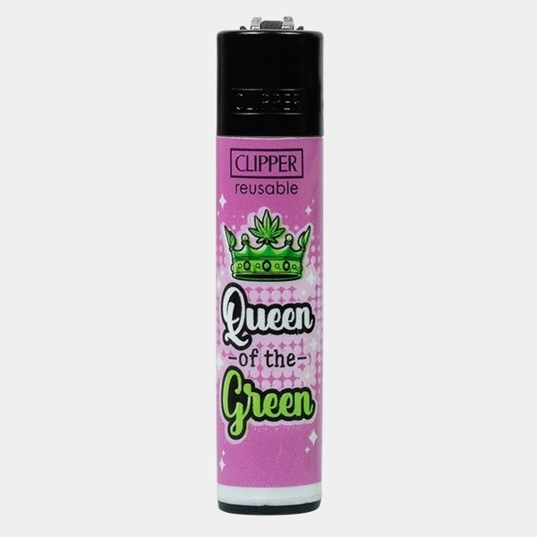 Clipper-Feuerzeug Weed-Slogan 14 rosa