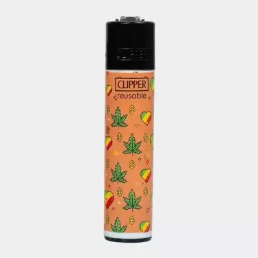 Clipper Feuerzeug Leaf Pattern 4