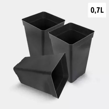 Pack Maceta Cuadrada 0.7L