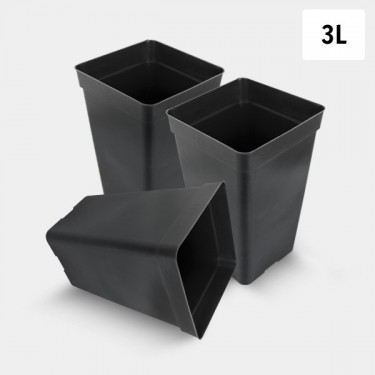 Pack Maceta Cuadrada 3L