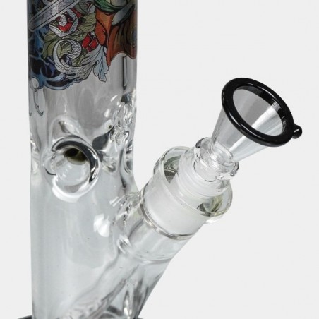 Bong con Maleta Ronin y Geisha Black Leaf cazoleta