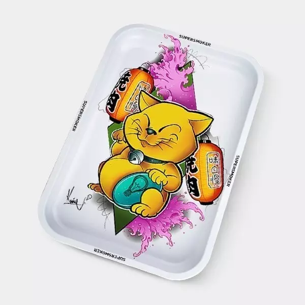 Sicht Kaone 'Lucky Cat' Rolltablett