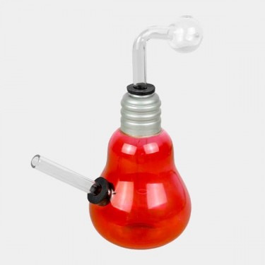Bong BHO Glühbirne 16cm rot