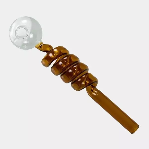 Sicht Bunte Spiralglaspfeife braun