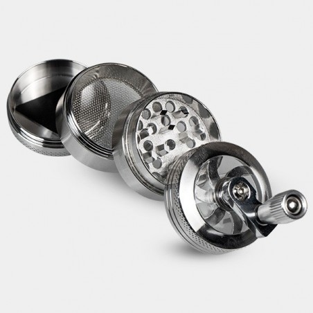 Manueller schwarzer Grinder mit 40mm, 4-teilig - GB The Green Brand