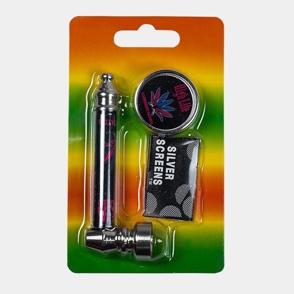 Pfeifenset + Grinder + Siebe + Etui - GB The Green Brand