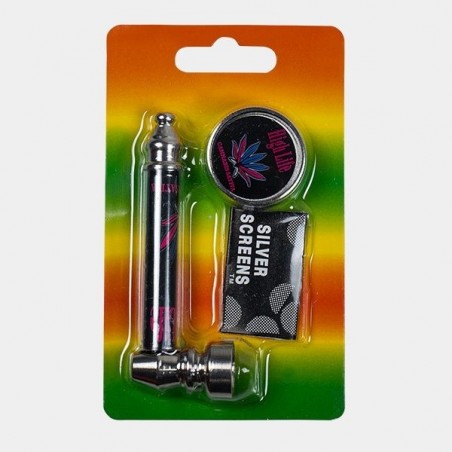 Pfeifenset + Grinder + Siebe + Etui - GB The Green Brand