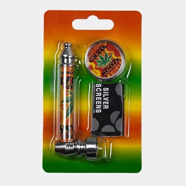 Pfeifenset + Grinder + Siebe + Etui - GB The Green Brand