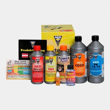 Starter Box Coco ist ein Dünger-Pack von Hesi - Günstiges Wachstum