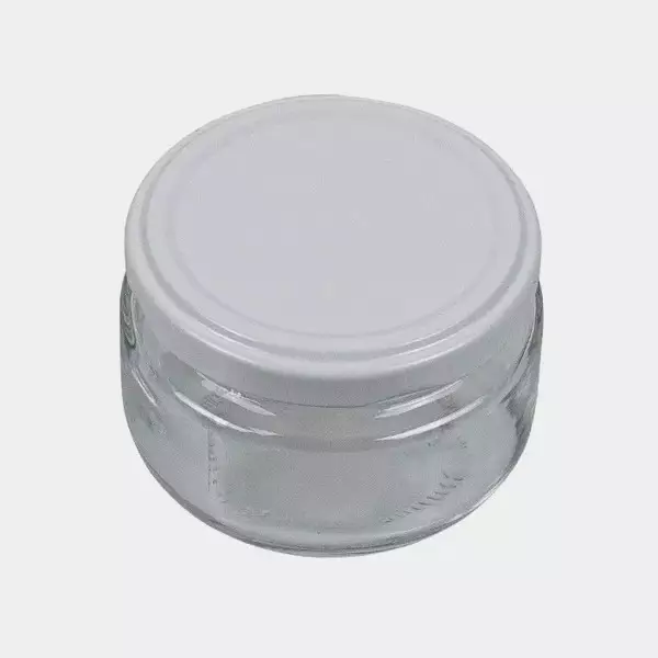 Glas mit Bajonett-Deckel 125 ml