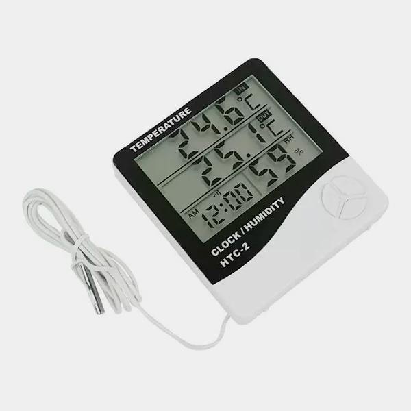 View Digitales Thermo-Hygrometer mit Sonde (Großes Display)