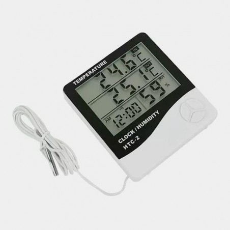 Digitales Thermo-Hygrometer mit Sonde (Großes Display)