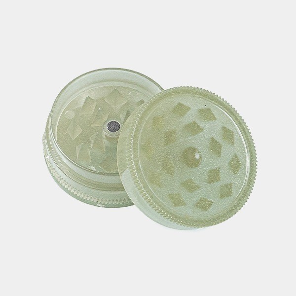 Fluoreszierender Glänzender Acryl-Grinder in 3 Teilen - GB The Green Brand