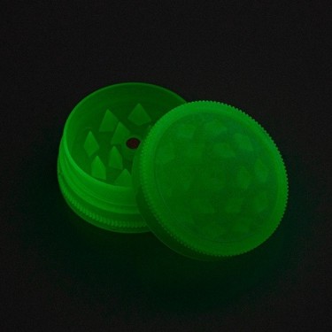 View Fluoreszierender Glänzender Acryl-Grinder in 3 Teilen - GB The Green Brand