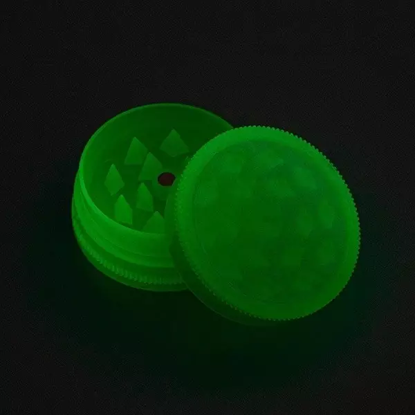Sicht Fluoreszierender Glänzender Acryl-Grinder in 3 Teilen - GB The Green Brand