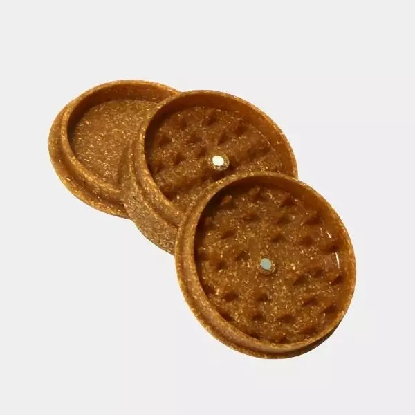 Biologisch abbaubarer Hanf-Grinder mit Behälter - GB