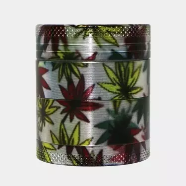 Metal Grinder 4-teilig Design mit Blättern - GB The Green Brand