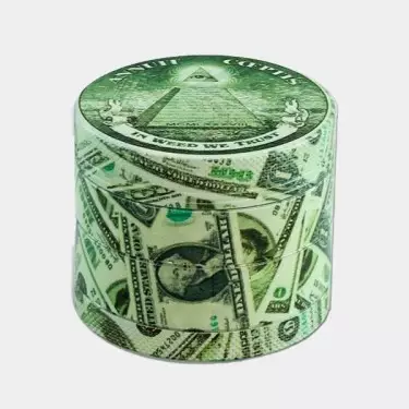 Grinder Black Leaf Dollar 4 Teile - GB The Green Brand