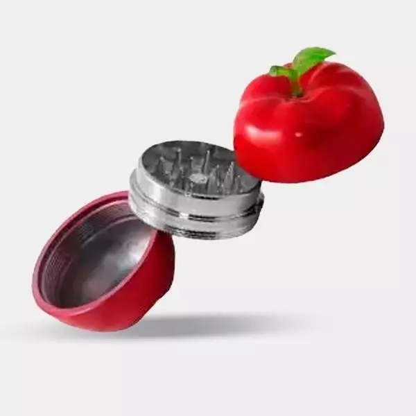 Sicht Apfelgrinder rot offen