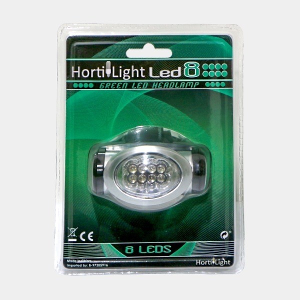 View Frontale LED-Kopflampe Grünes Licht - Günstig Grow
