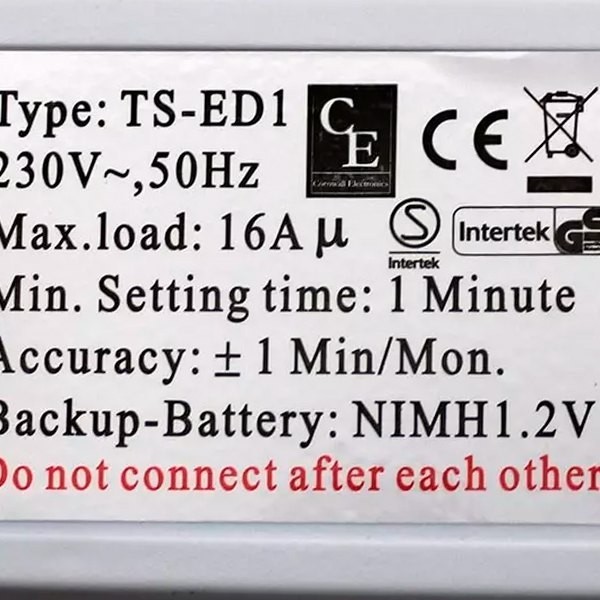 Cornwall Electronic Digital Timer - GB The Green Brand