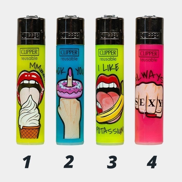 View Clipper Feuerzeug Girl Design