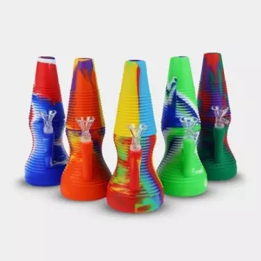 Tragbare Tie-Dye Silikon Bong - GB The Green Brand